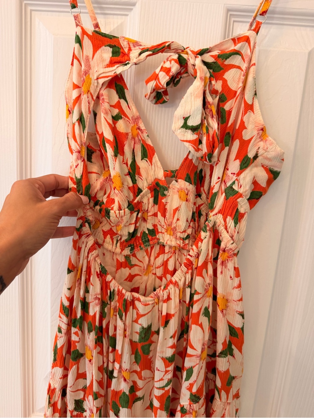 Angie Coral Floral  Maxi Dress - Picture 6 of 8